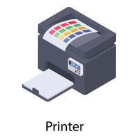 conceptos de impresoras de tendencia vector