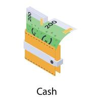 Cash Wallet Concepts vector