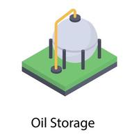 Oil Storage  Container vector