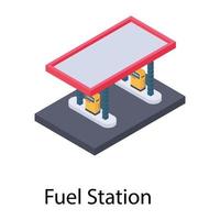 conceptos de gasolineras vector