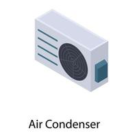 conceptos de condensador de aire vector