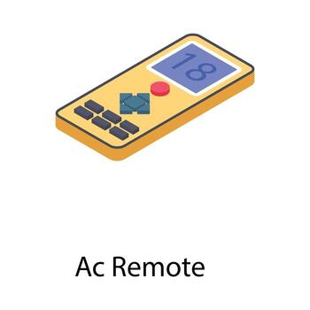 Ac Remote Controller vector
