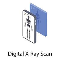 Digital X Ray Scan vector