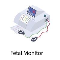 Doppler Fatal Monitor vector