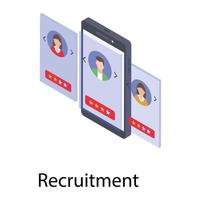 Process of Recruitment vector