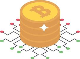 Bitcoin Network Concepts vector