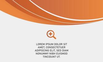Modern Orange Curved Corporate Background vector