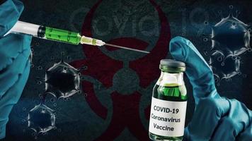 Impfstoff Covid-19 Coronavirus 2019-ncov-Impfstoff Stock Footage. 4k- und HD-Video video