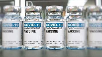 vaccin en injectiespuit preventie immunisatie en behandeling van coronavirusinfectie covid19 video