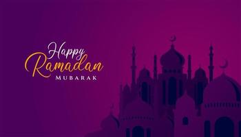 Ramadan kareem islamic background design with mosque illustration. Can be used for greetings card, backdrop or banner. vector