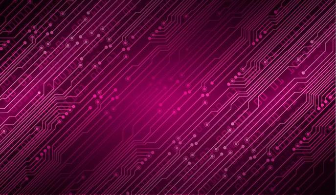 Printcyber circuit future technology concept background