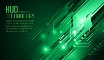 Fondo de concepto de tecnología futura de circuito cibernético vector