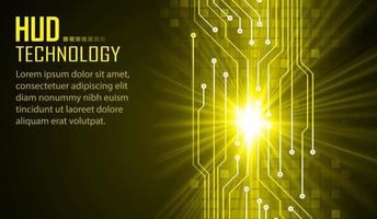 text cyber circuit future technology concept background vector