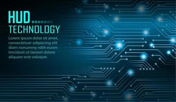 Fondo de concepto de tecnología futura de circuito cibernético vector