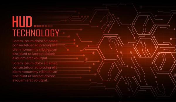 Printcyber circuit future technology concept background vector