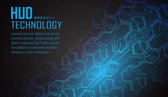 Fondo de concepto de tecnología futura de circuito cibernético vector