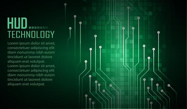 cyber circuit future technology concept background vector