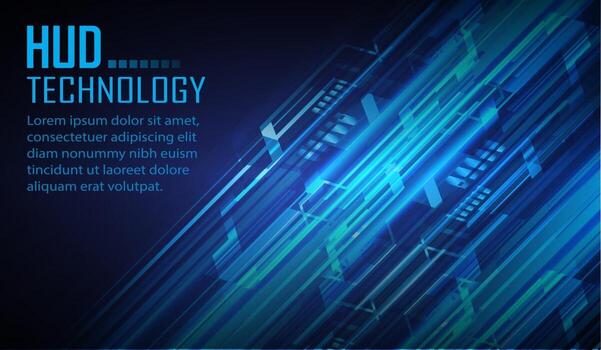 Fondo de concepto de tecnología futura de circuito cibernético vector