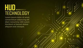 Fondo de concepto de tecnología futura de circuito cibernético vector