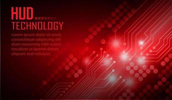 Fondo de concepto de tecnología futura de circuito cibernético vector