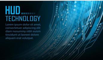 Fondo de concepto de tecnología futura de circuito cibernético vector