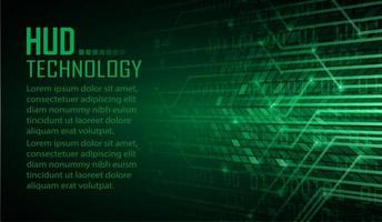 Fondo de concepto de tecnología futura de circuito cibernético vector