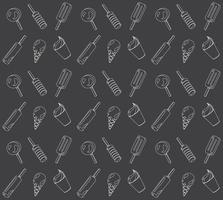 Vector seamless pattern from ice-creams