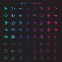 Isolated arrows set, undo and previous buttons vector