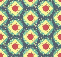 Grunge colorful geometric seamless pattern vector