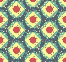 Grunge colorful geometric seamless pattern vector