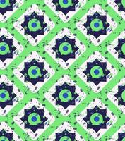 Grunge colorful geometric seamless pattern vector