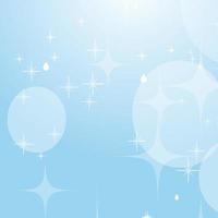Light blue abstract background with stars and bokeh. Beautiful sky. Simple flat vector illustration.