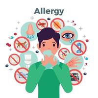 Allergy Concept Illustration Vector Illustration