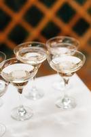 wedding glasses for wine and champagne photo