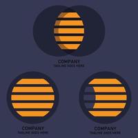 yellow and navy hive shape logo pro vector