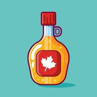 maple syrup isolated cartoon illustration in flat style vector