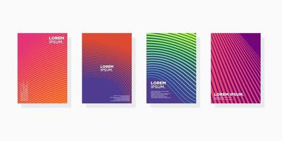 colorful minimal Modern cover abstract background covers set. Cool gradient shapes composition eps 10 vector