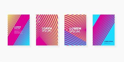 colorful minimal Modern cover abstract background covers set. Cool gradient shapes composition eps 10 vector