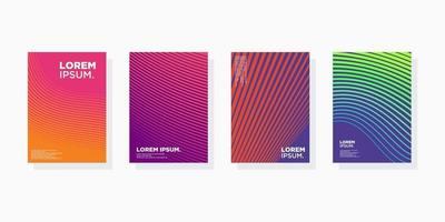colorful minimal Modern cover abstract background covers set. Cool gradient shapes composition eps 10 vector