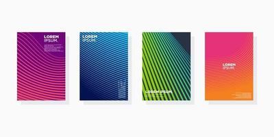 colorful minimal Modern cover abstract background covers set. Cool gradient shapes composition eps 10 vector