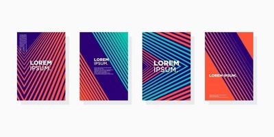 colorful minimal Modern cover abstract background covers set. Cool gradient shapes composition eps 10 vector