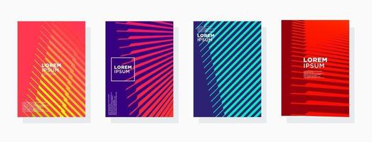 colorful minimal Modern cover abstract background covers set. Cool gradient shapes composition eps 10 vector