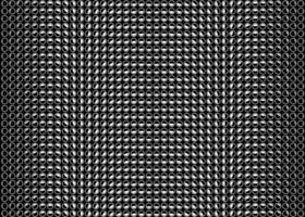 Dark dot background. Vector seamless rotating circles halftone gradient. Dynamic black and white backdrop. Monochrome geometric spots overlay.
