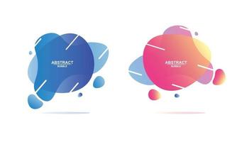 Abstract bubble design template vector