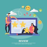 Customer Activity Review Background Vector Illustration