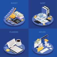 Accounting Isometric Design Concept Vector Illustration