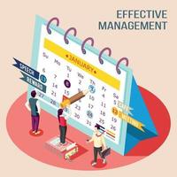 Effective Management Calendar Concept Vector Illustration