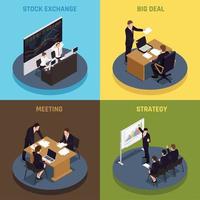 Investment Funding Isometric Concept Vector Illustration