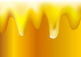 Realistic glowing honey. Abstract golden background. vector