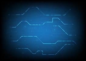 PCB Trace Data Transfer. High-tech technology digital background. Circuit board vector